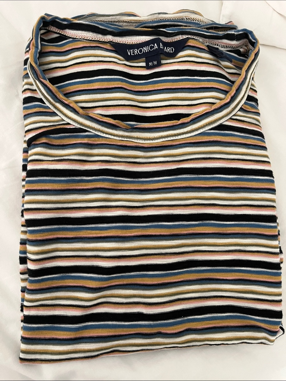 Veronica Beard Multi-Stripe Short Sleeve Tee - Picture 12 of 13